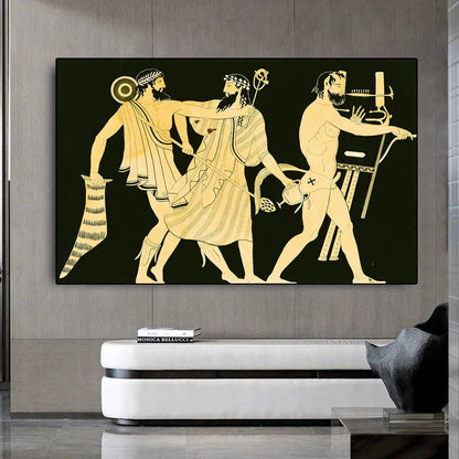 Abstract Ancient Greek Poster