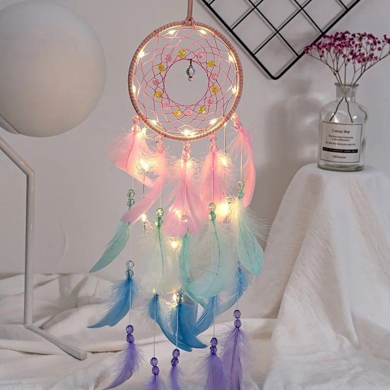 Colorful Dream Catcher lights up