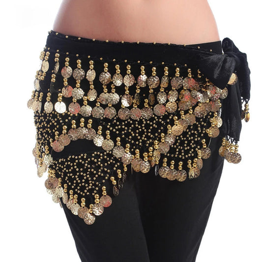 Hip Scarf with Gold Coins