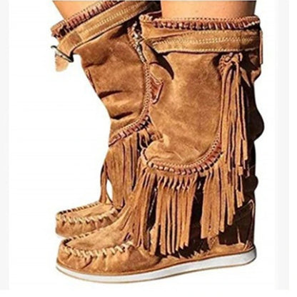Mid-calf Boots Native American