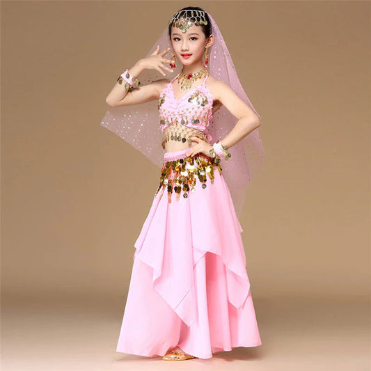 Pink Style Kids Belly Dance Costume