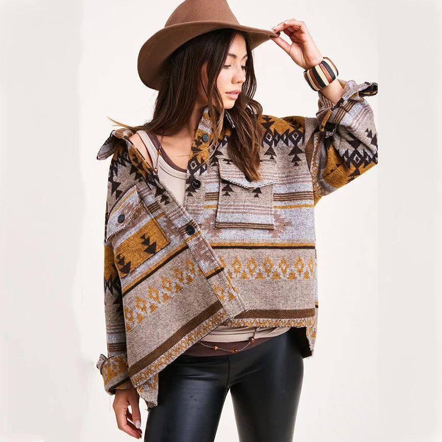 Aztec  Jeans Jacket Women 