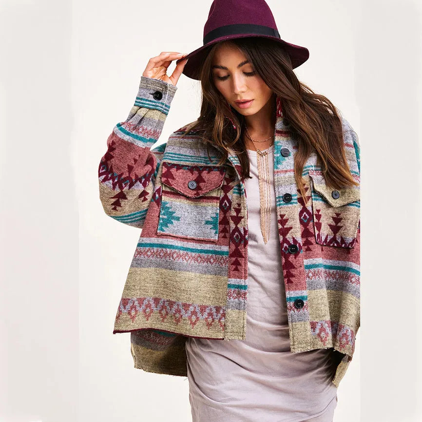 Aztec  Jeans Jacket Women 