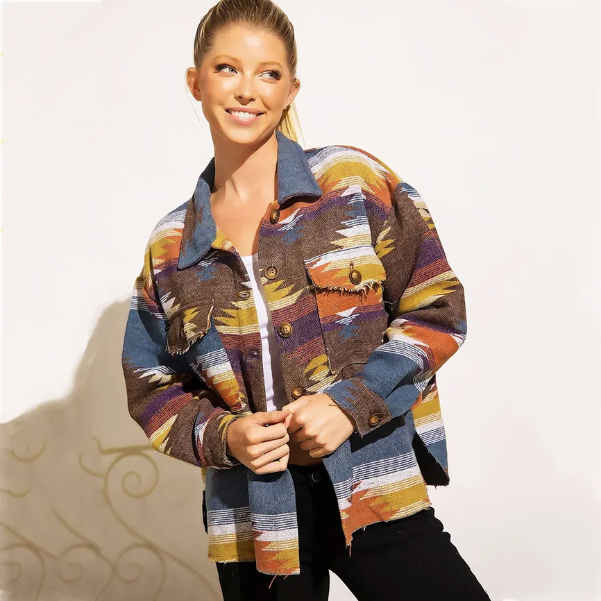 Aztec  Jeans Jacket Women 