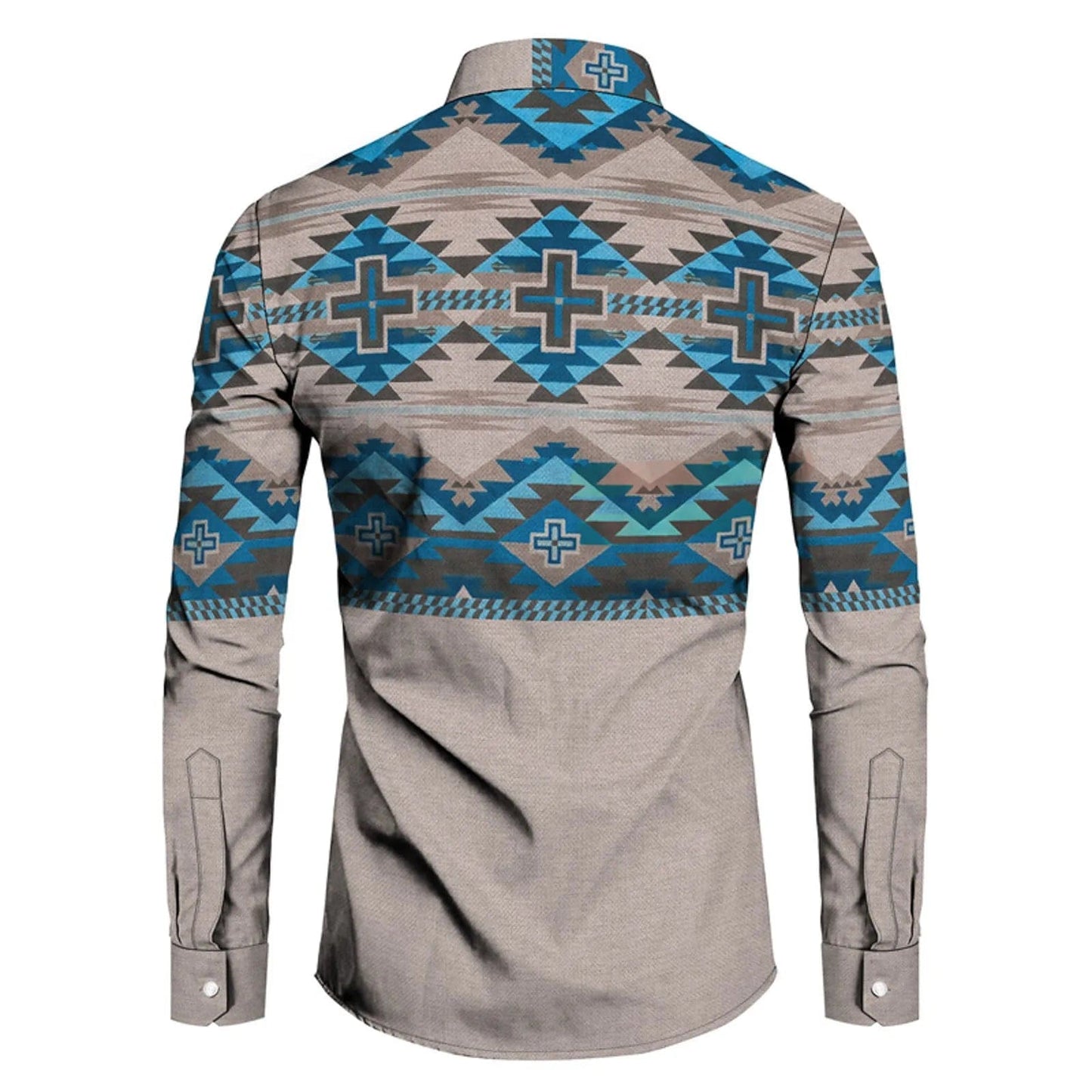 Aztec Shirt Long Sleeve Men