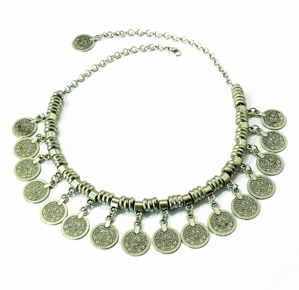Boho Vintage  Coins Necklace