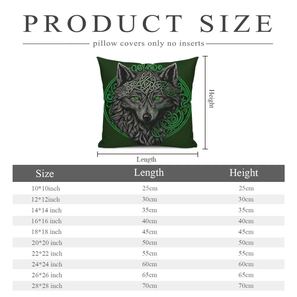 Celtic Wolf Pillowcase 