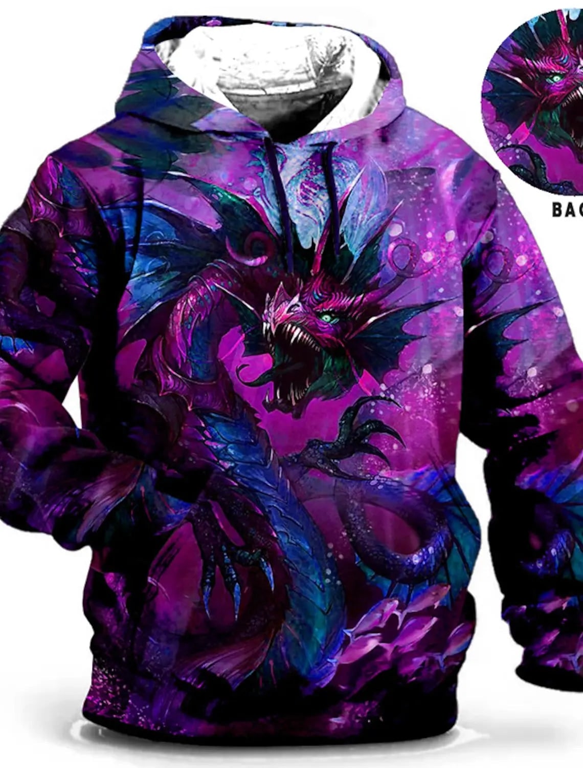 Chinese  Dragon Hoodie Men 