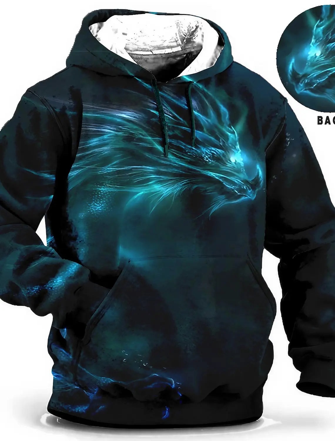 Chinese  Dragon Hoodie Men 