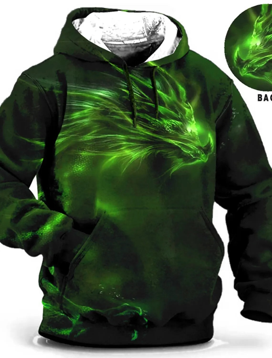 Chinese  Dragon Hoodie Men 