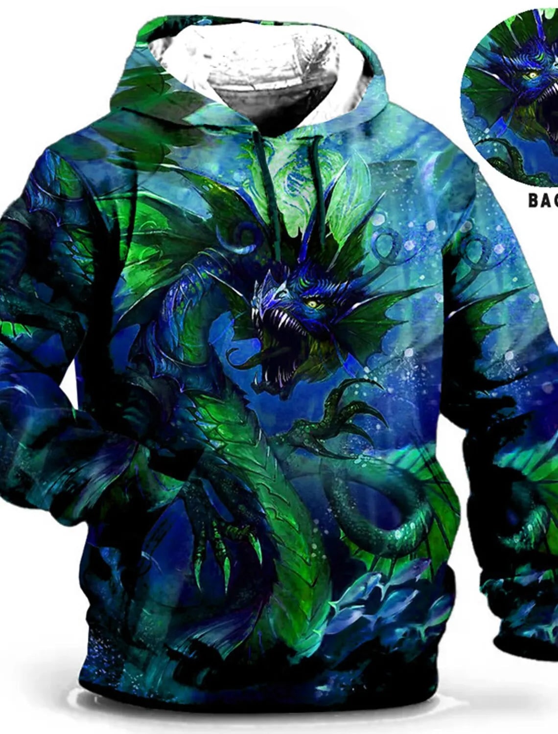 Chinese  Dragon Hoodie Men 