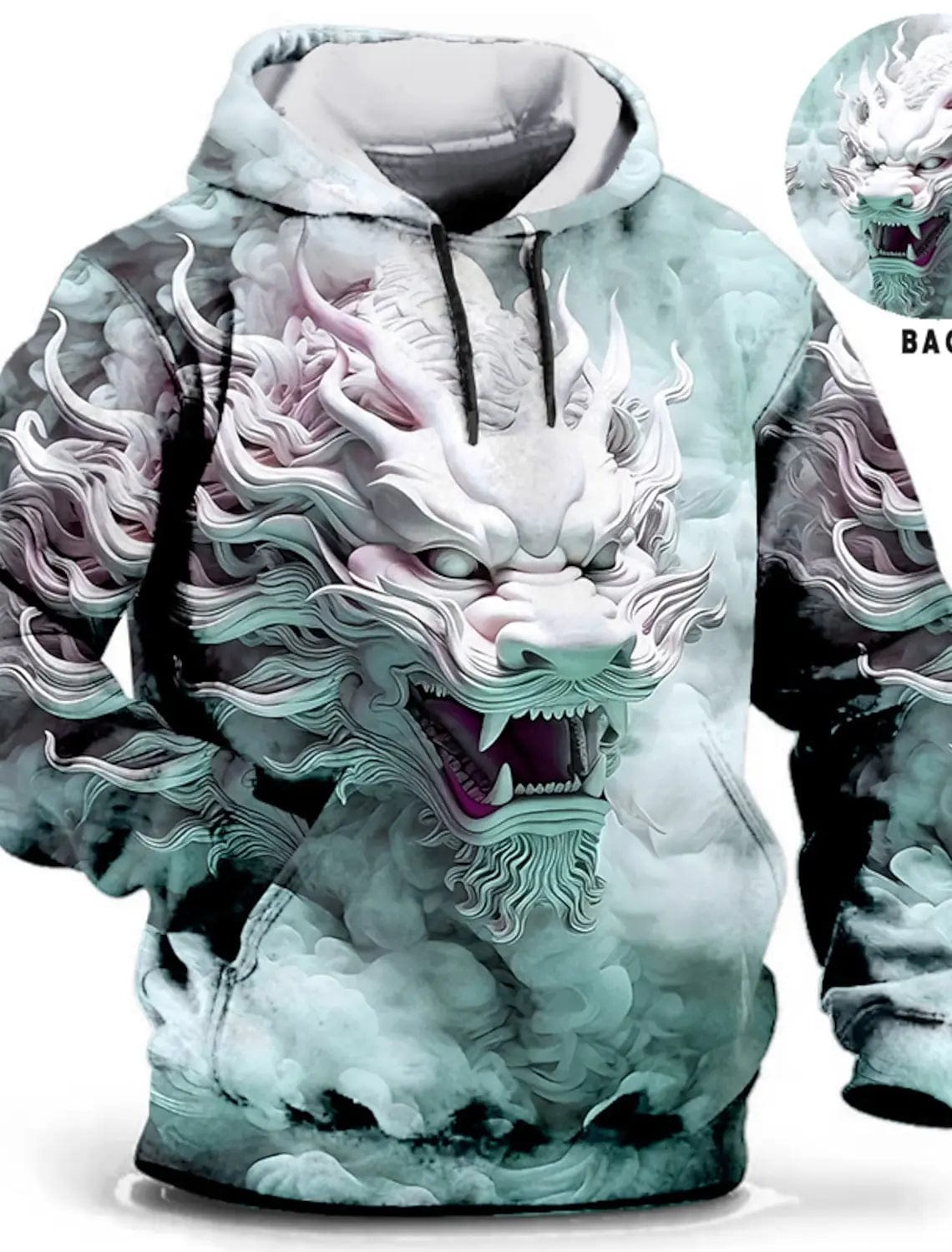 Chinese  Dragon Hoodie Men 