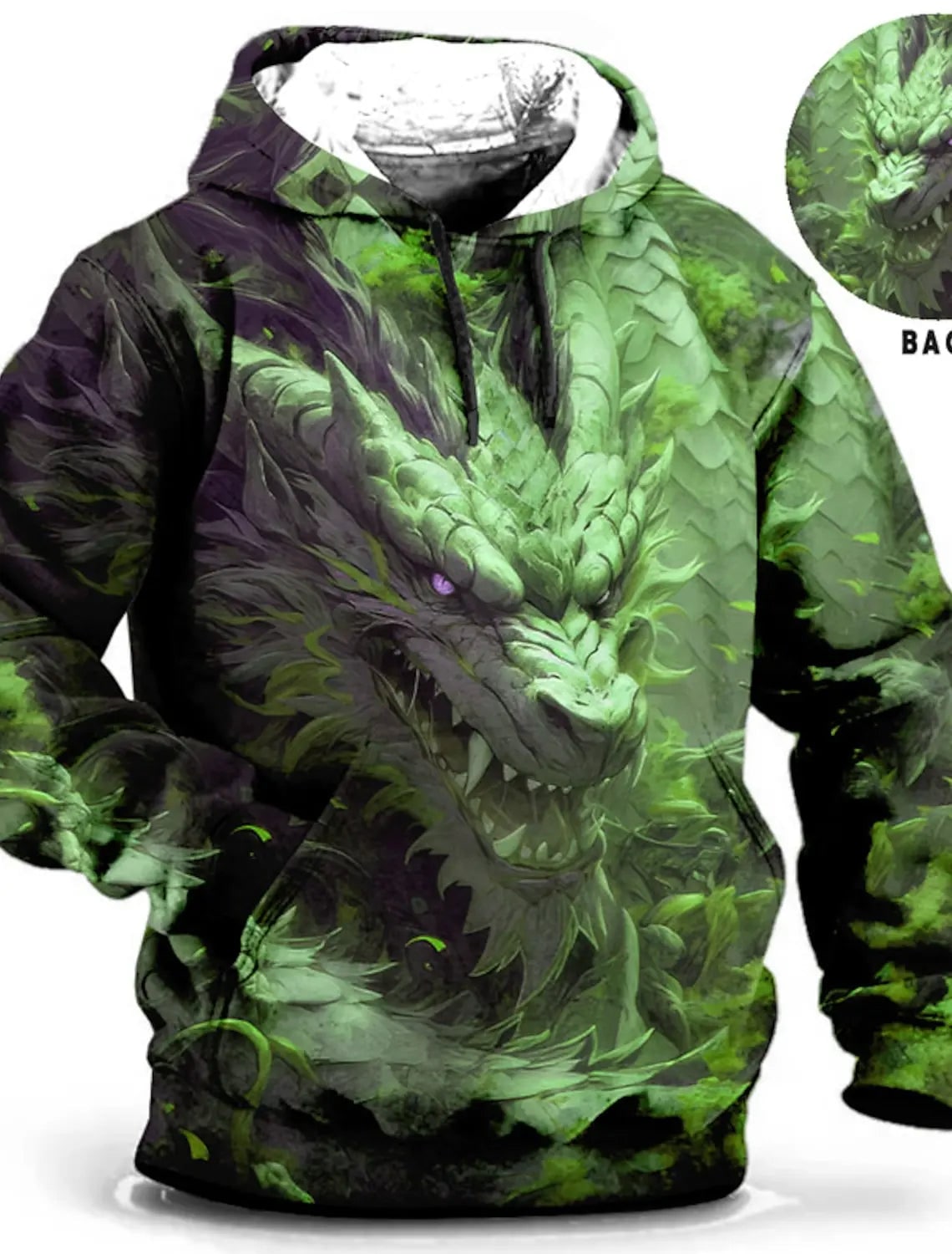 Chinese  Dragon Hoodie Men 