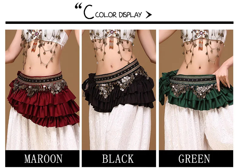 Coins Hip Scarf Dance Belt