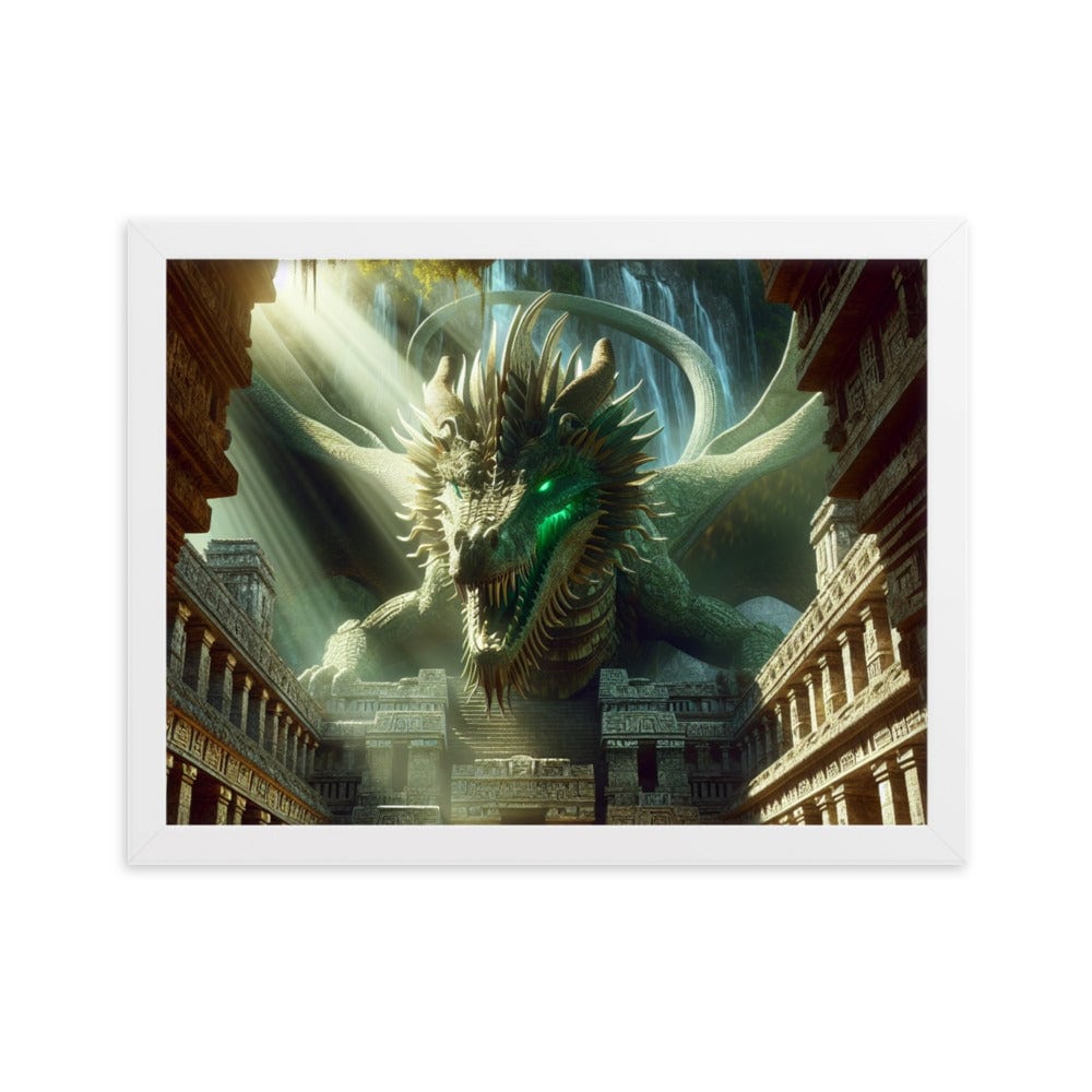 Dragon Green Framed 