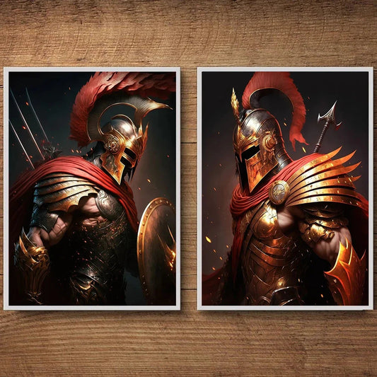 Epic Spartan Soldier Poster