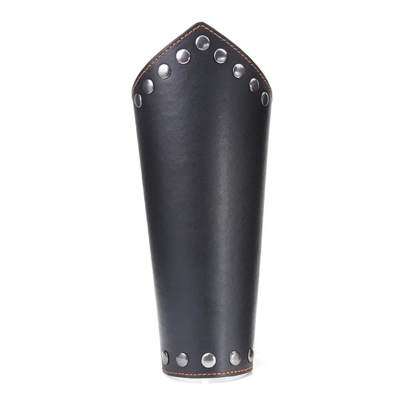 Faux Leather Wide Bracer 