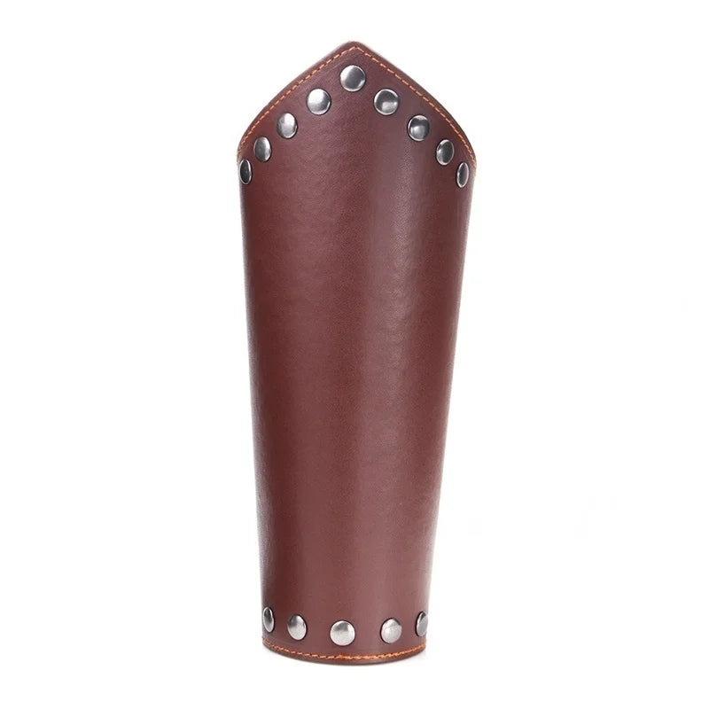 Faux Leather Wide Bracer 