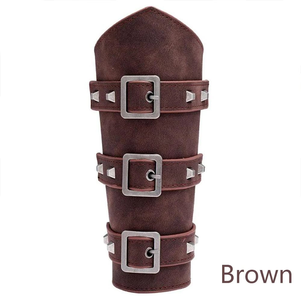 Faux Leather Wide Bracer 