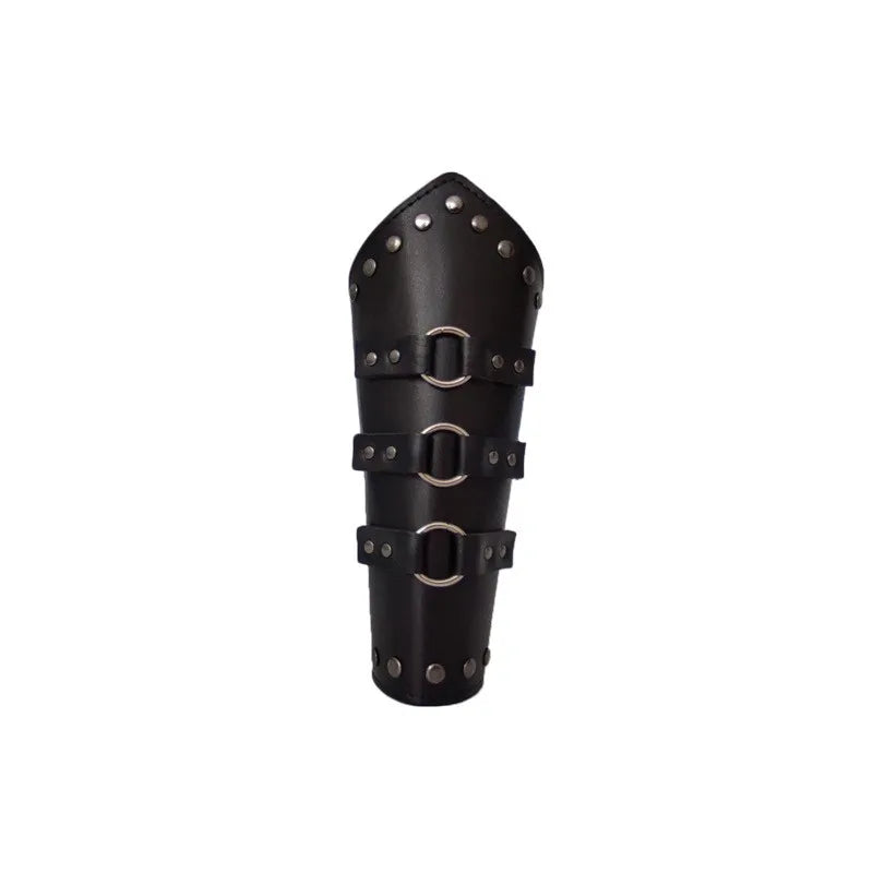 Faux Leather Wide Bracer 