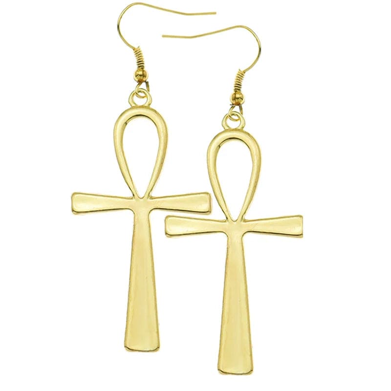 Gold Symbol Egypt Earrings