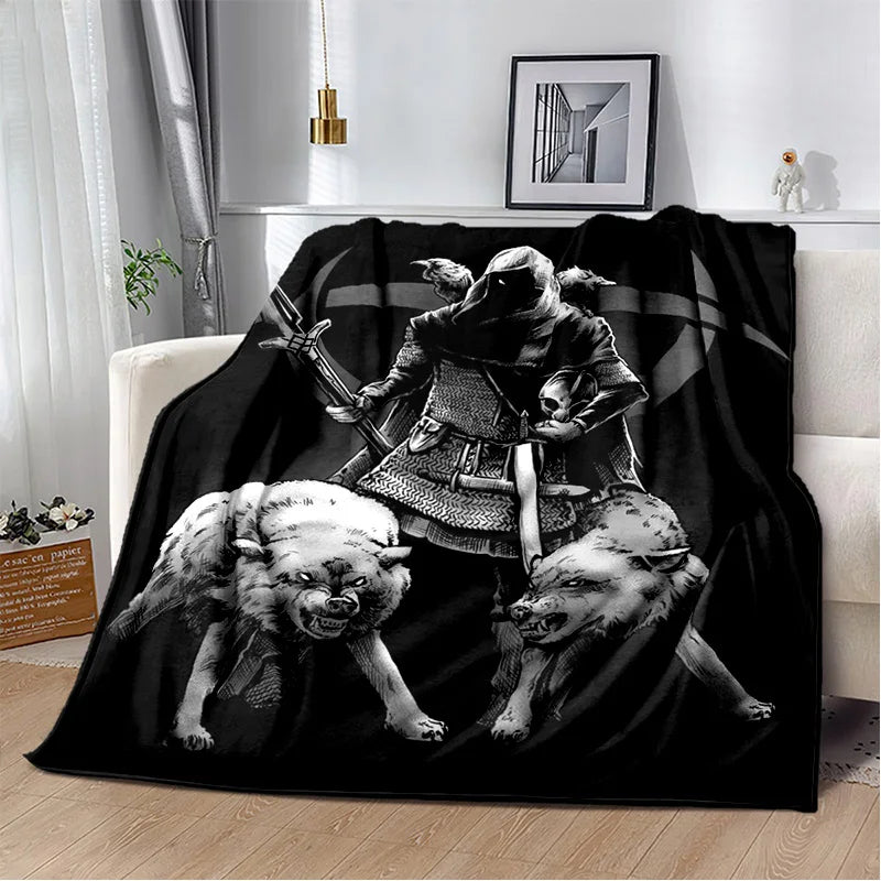 Graphic Viking Blanket