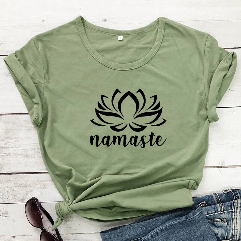 Namaste Lotus Flower T-shirt