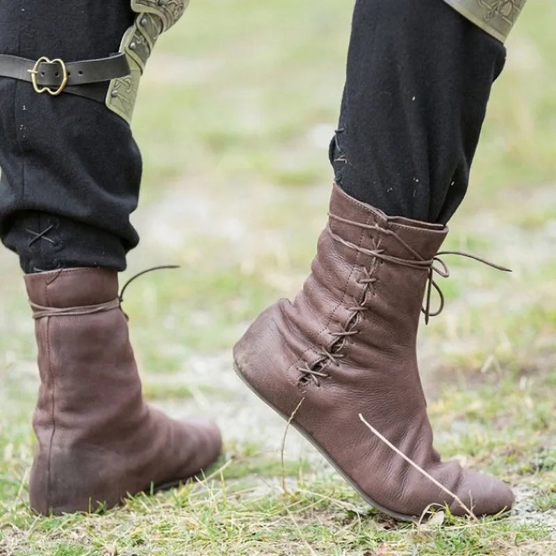 Medieval Lace Up Boots