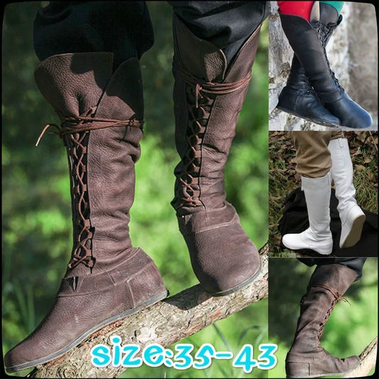 Medieval Boots Faux Leather