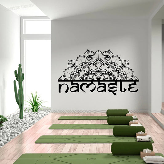 Namaste Lotus  Wall Sticker