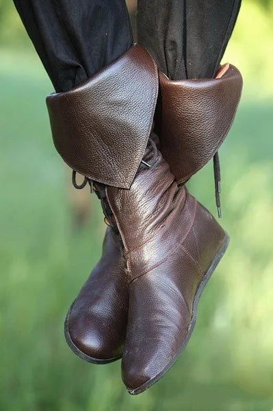 Medieval Boots Faux Leather