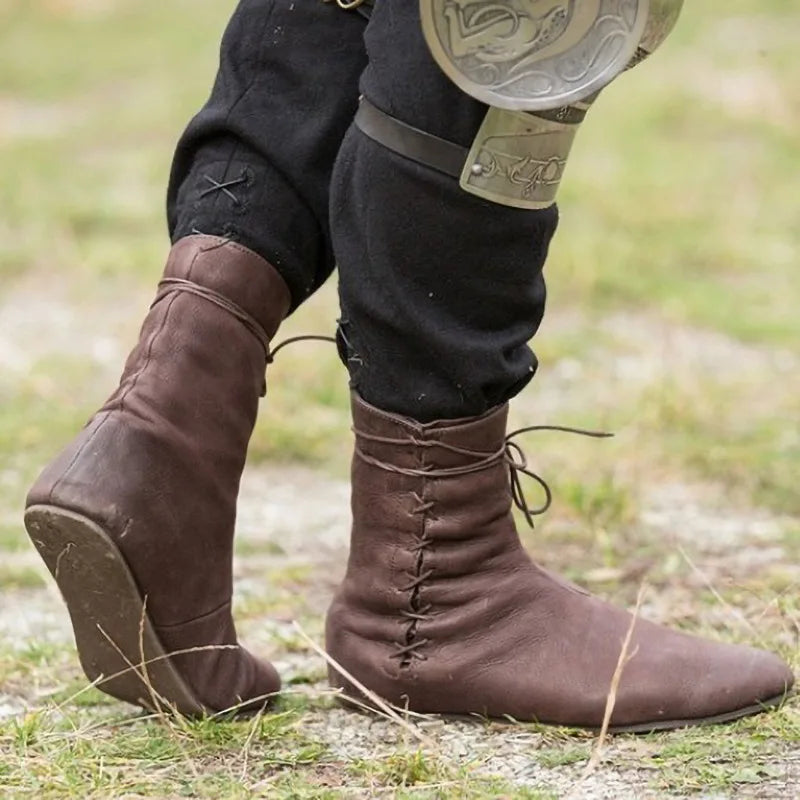 Medieval Lace Up Boots