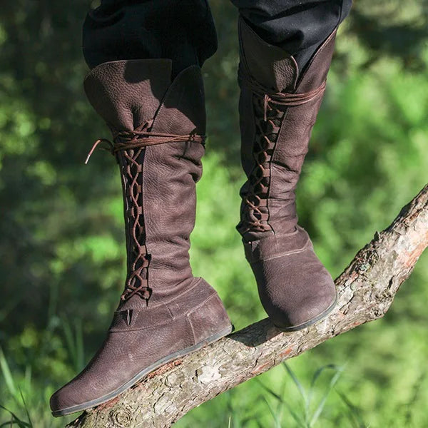 Medieval Boots Faux Leather