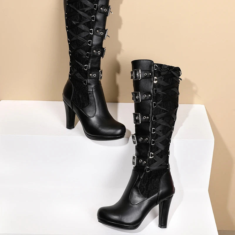 High Heel Gothic  Boots 