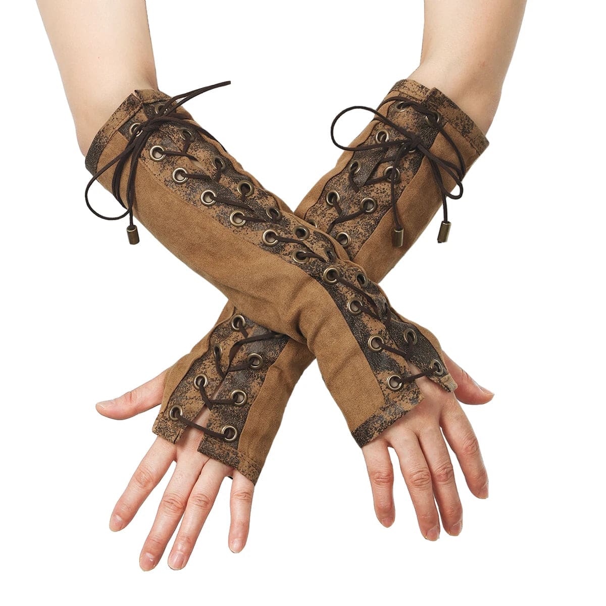 Lace Up Fingerless Gloves