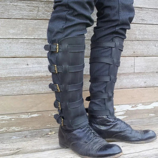 Leg Cover Faux Leather Medieval 