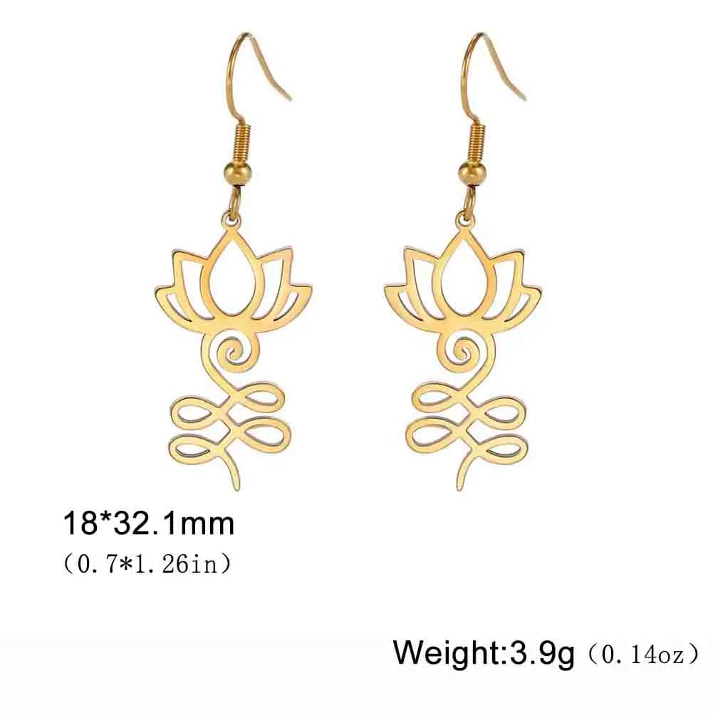 Lotus Flower Earrings 