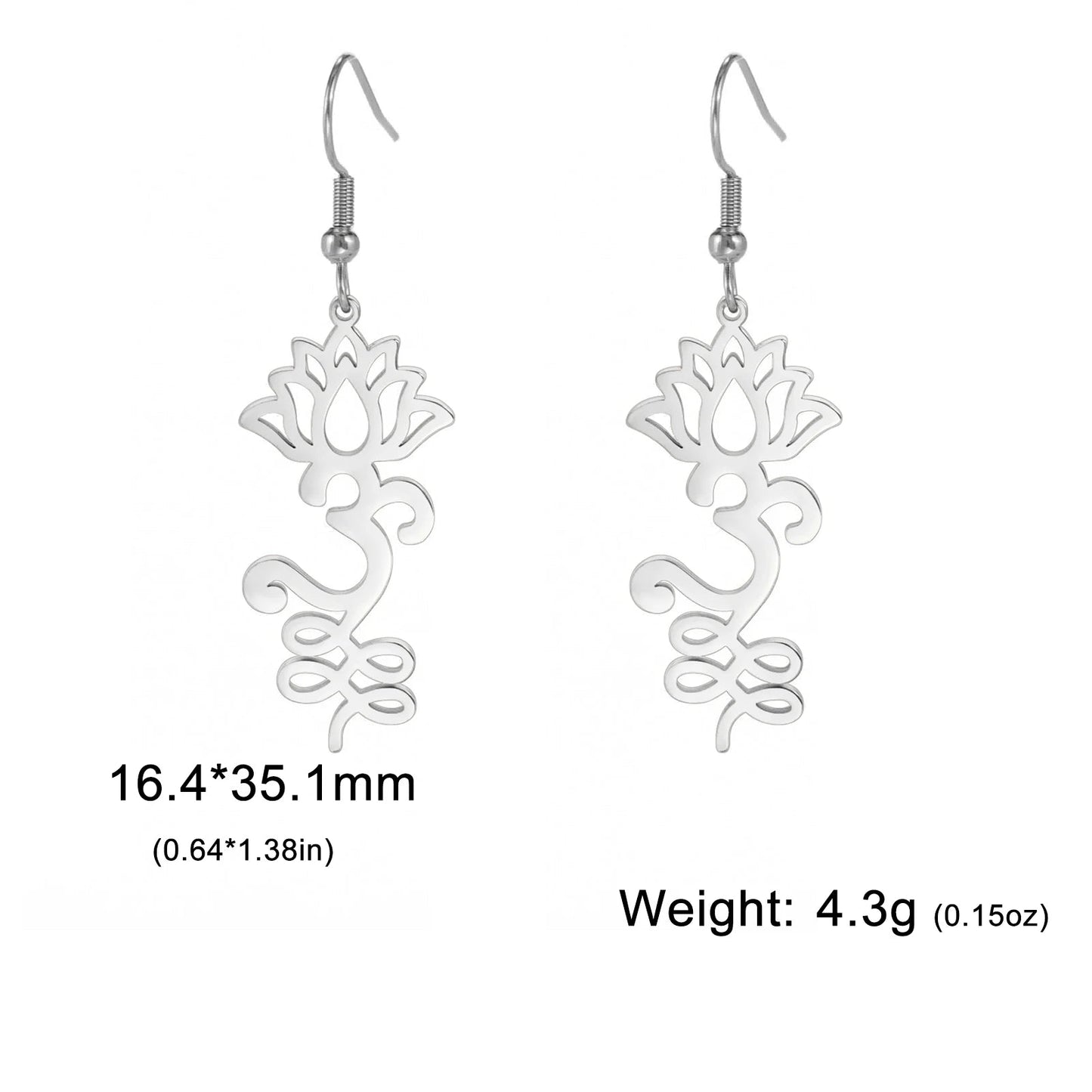 Lotus Flower Earrings 