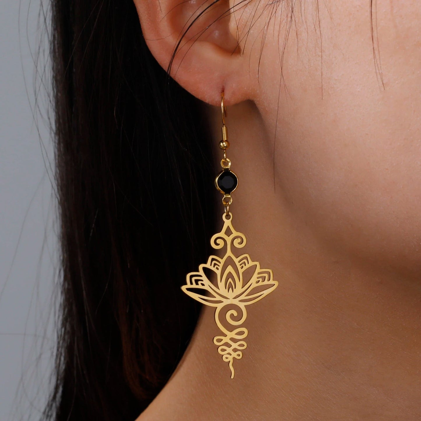 Lotus Flower Earrings 