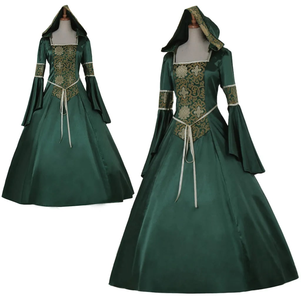 Medieval Court hooded Dress