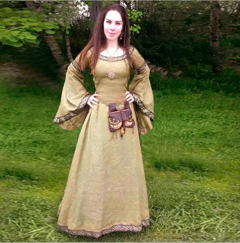 Medieval Simple Design Dress 