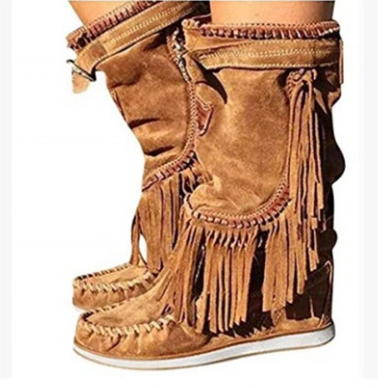 Mid-calf Boots Native American 