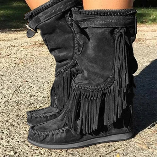 Mid-calf Boots Native American 