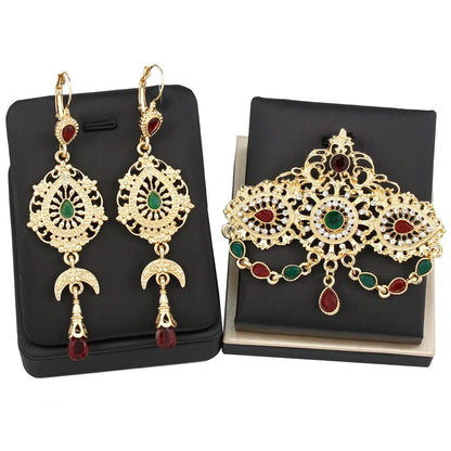 Morocco Brooch and Earrings