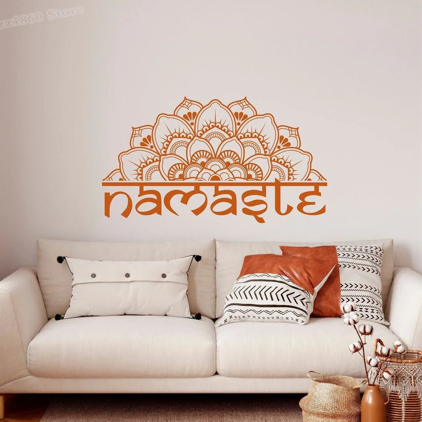 Namaste Lotus  Wall Sticker