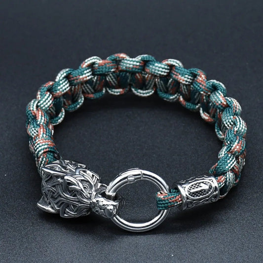 Norse Wolf Heads Bracelets 