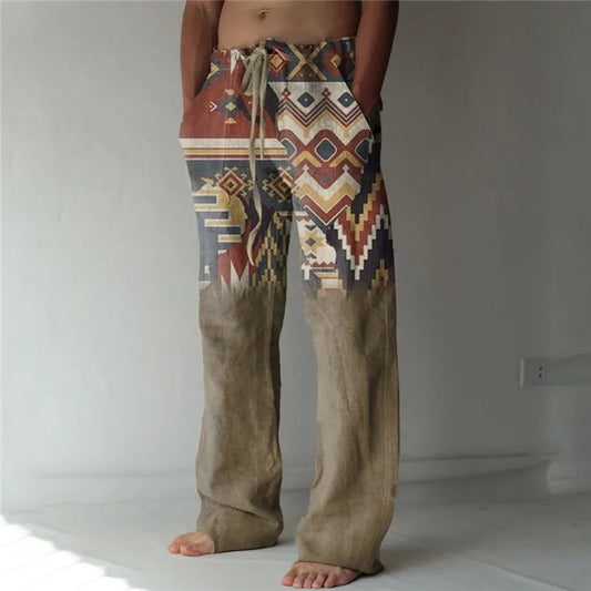 Pants Drawstring Native Man