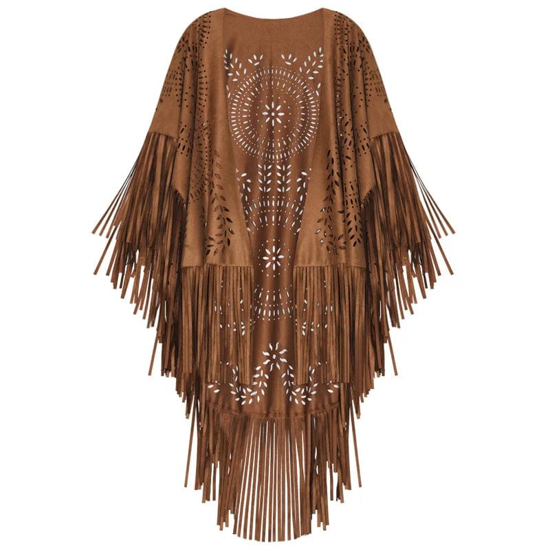 Poncho Fringe Native American 