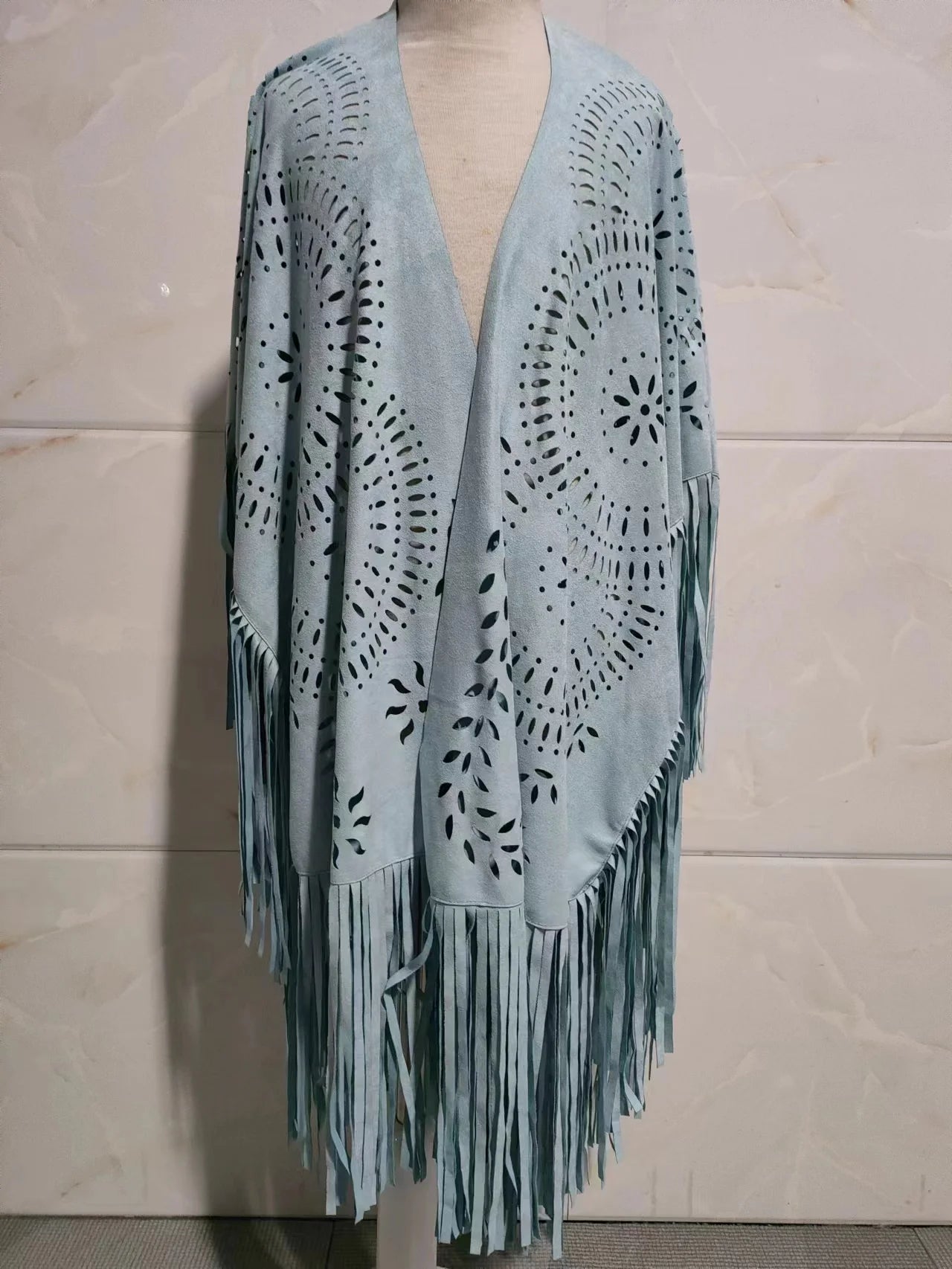 Poncho Fringe Native American 