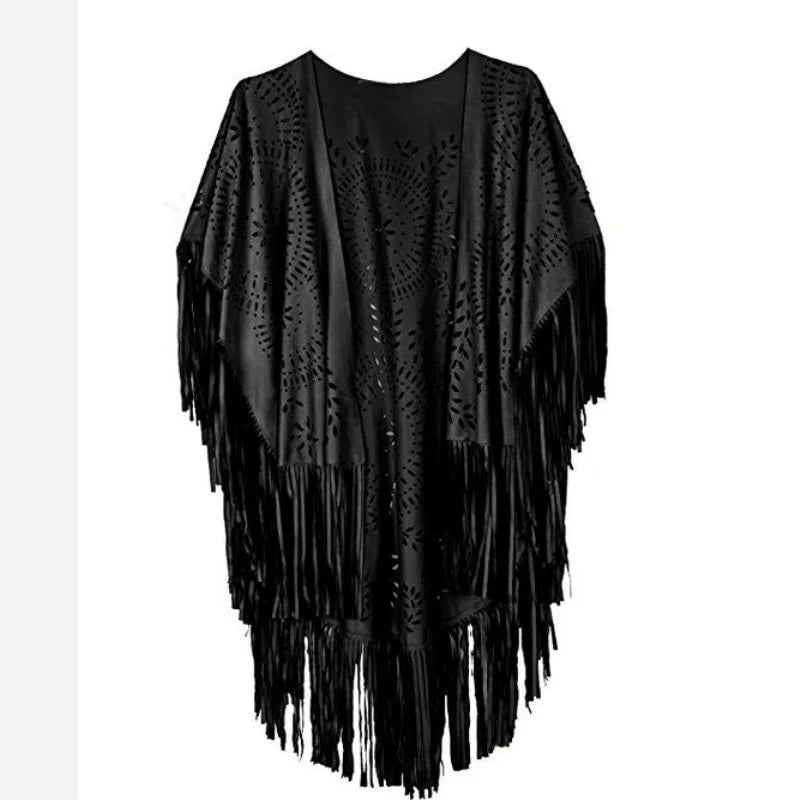 Poncho Fringe Native American 